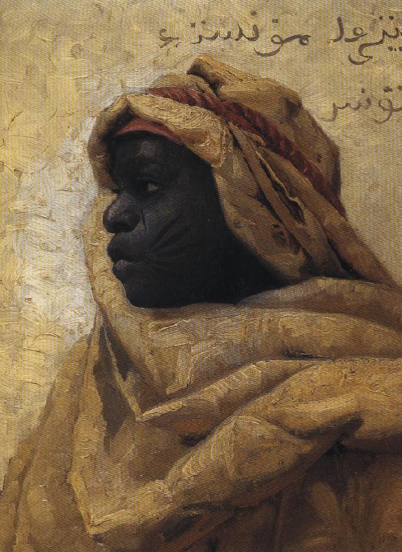 Peder Monsted Portrait of a Nubian oil painting image